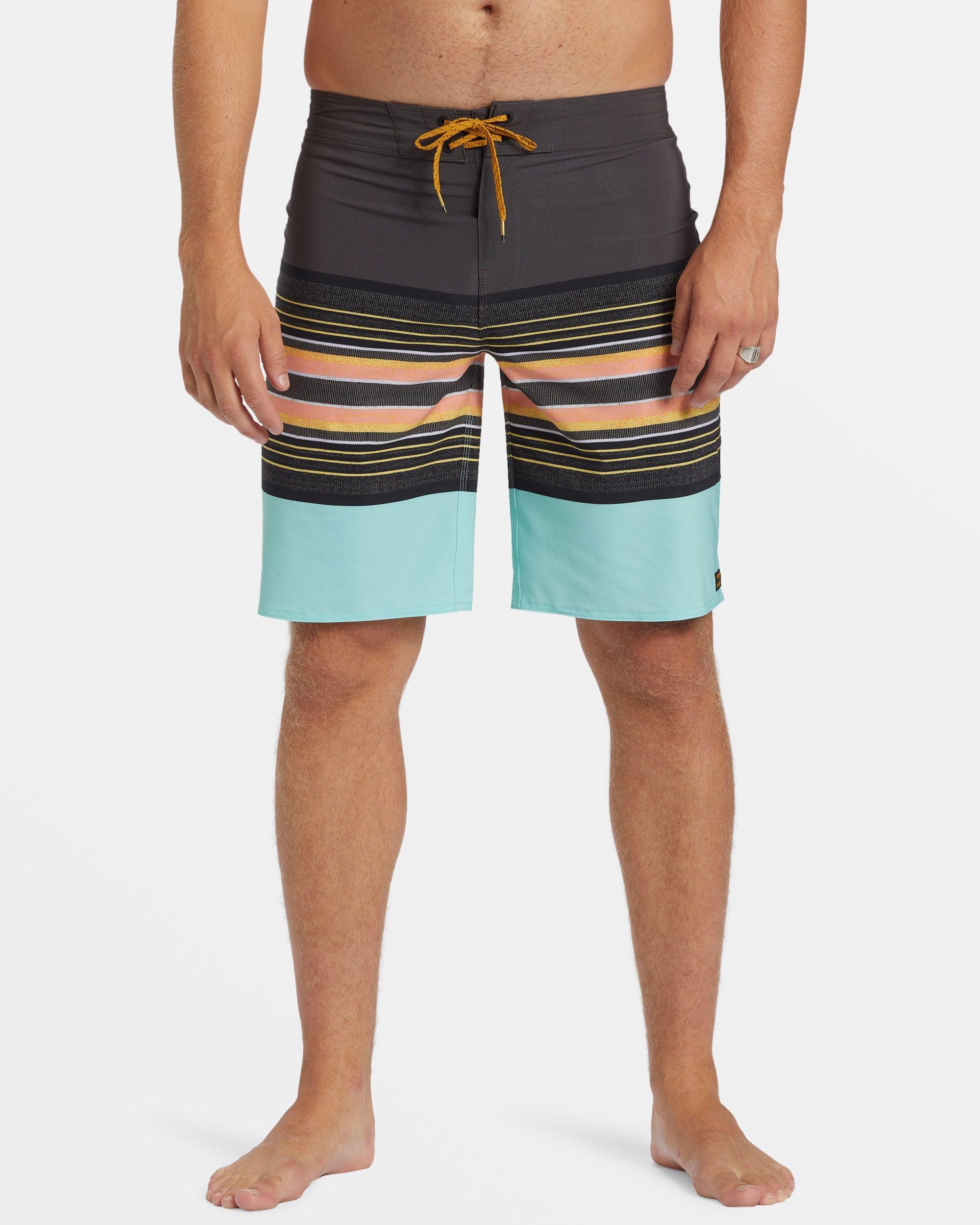 All Day Stripe Pro 20" Boardshorts - Washed Black Male Product Image