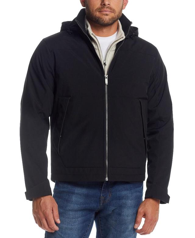 Weatherproof Mens Flex Tech Hooded Shirt Jacket Product Image