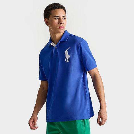 Mens Polo Ralph Lauren Big Pony Mesh Polo Shirt Product Image