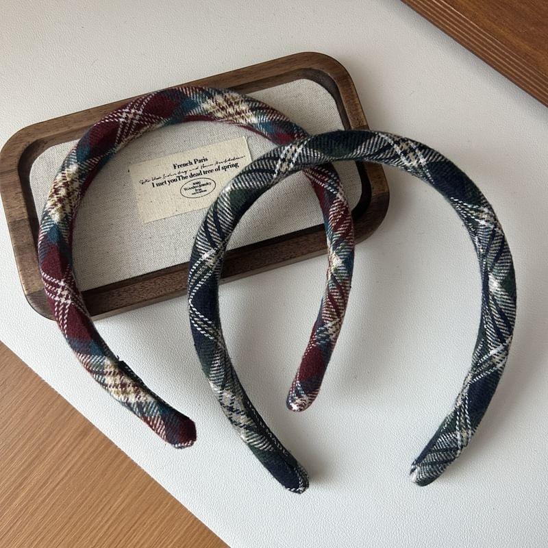 Plaid Headband Product Image