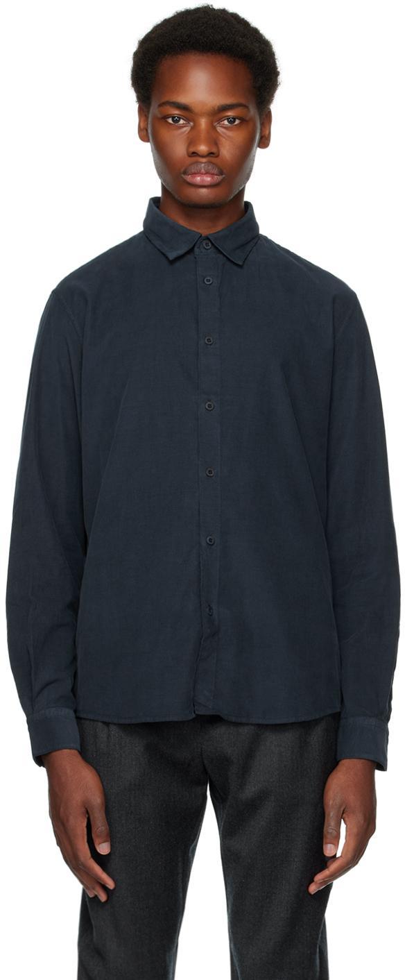 Navy Fine Cord Shirt product image