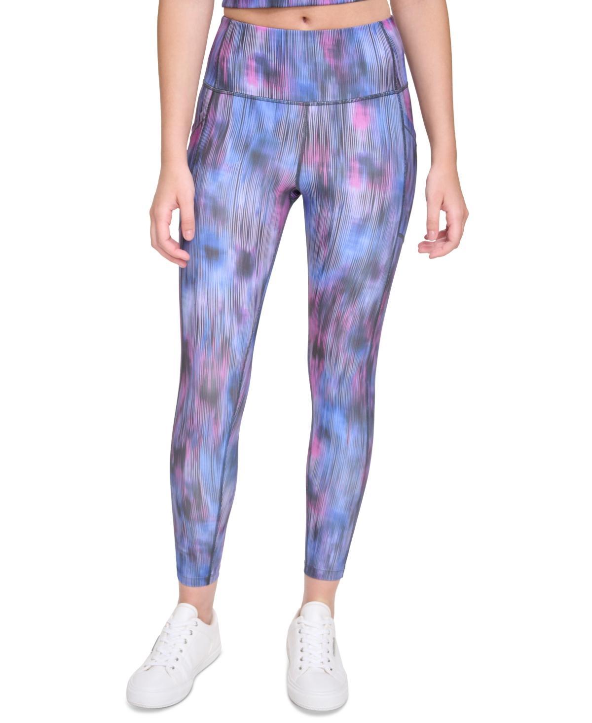 Calvin Klein Performance Womens Printed High-Rise Leggings Product Image