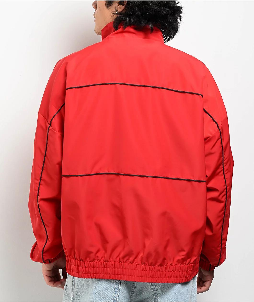 Pro Club Heavyweight Red Zip Track Jacket Product Image