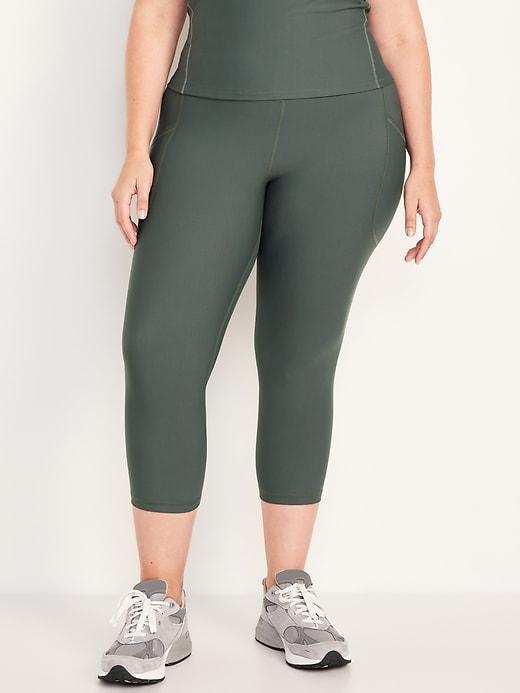 High-Waisted PowerSoft Crop Leggings Product Image