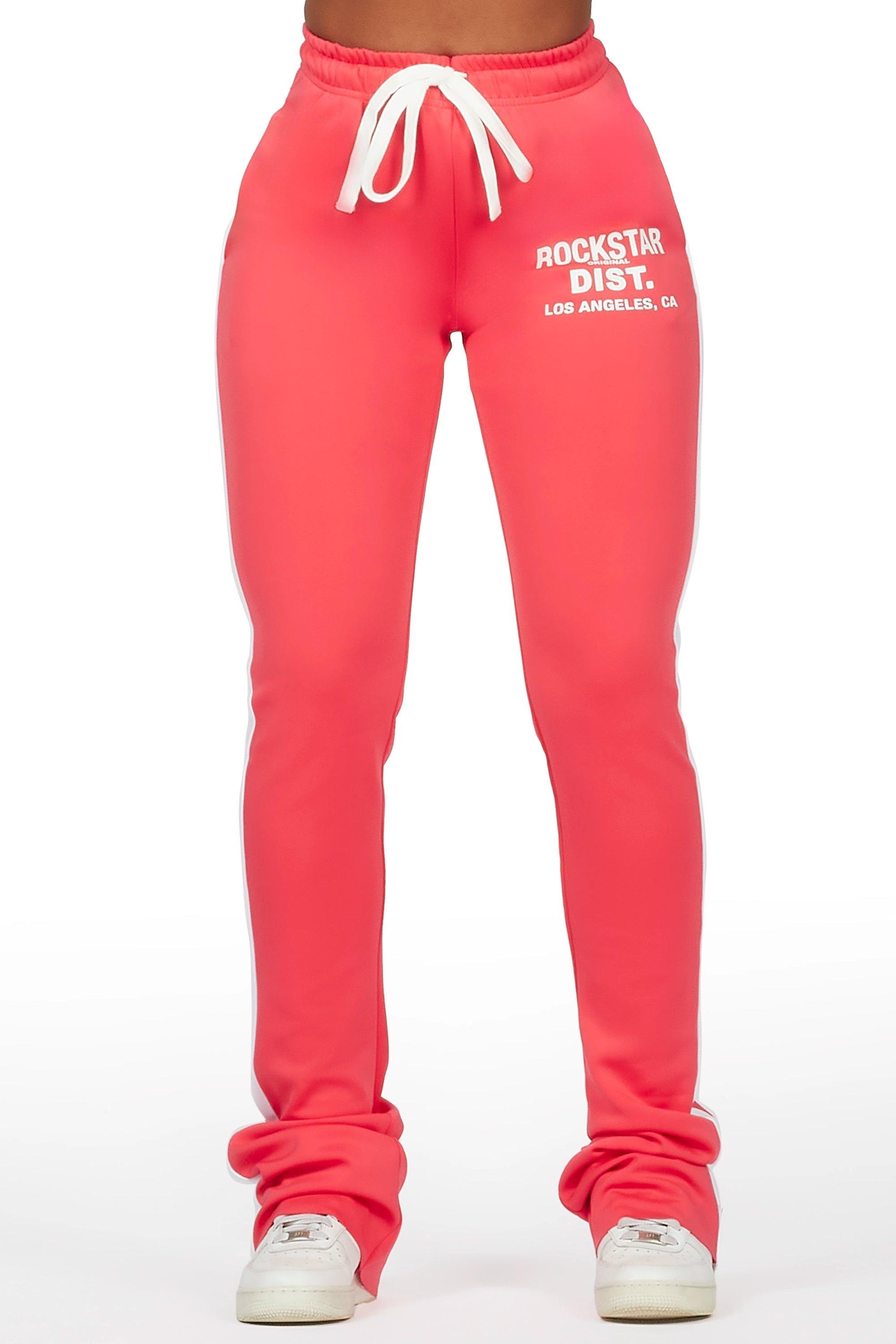 Savannah Hot Pink Super Stacked Track Pant Female Product Image