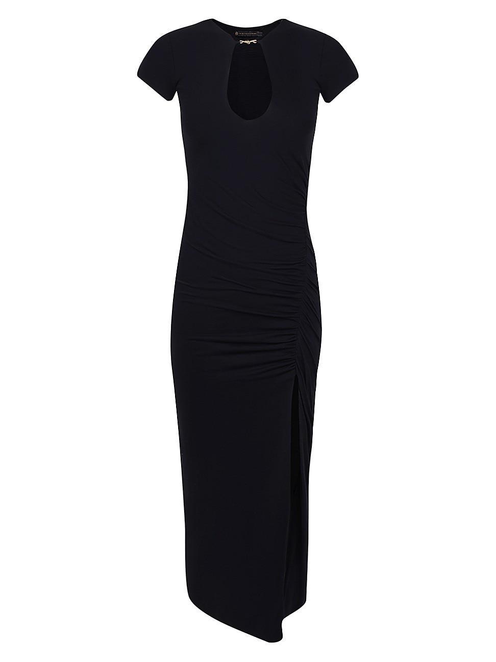 Womens Anya Keyhole Ruched Maxi Dress Product Image