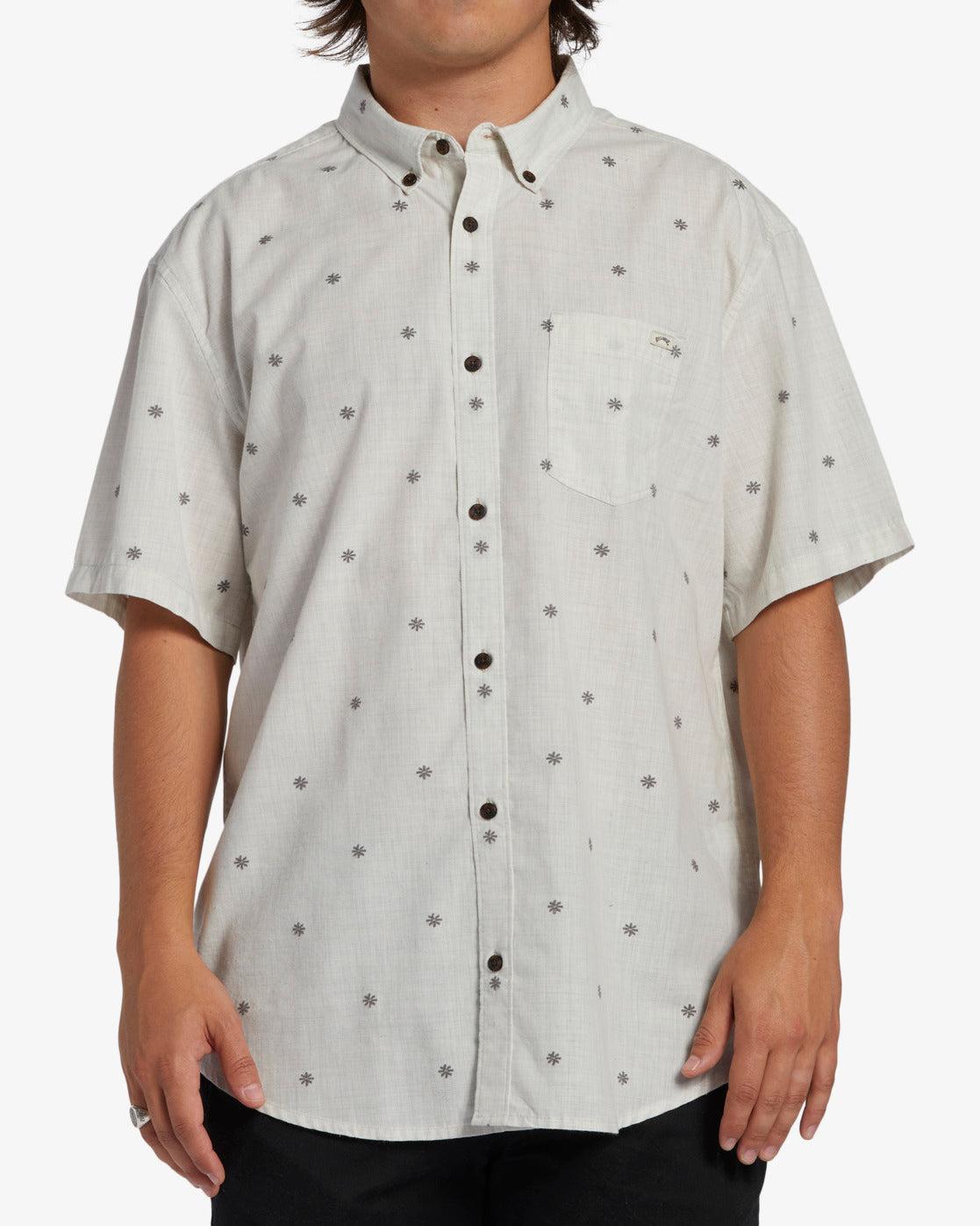 All Day Jacquard Short Sleeve Shirt - Chino Male Product Image