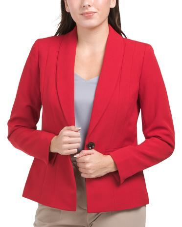 Shawl Collar Jacket for Women | Polyester/Elastane Product Image