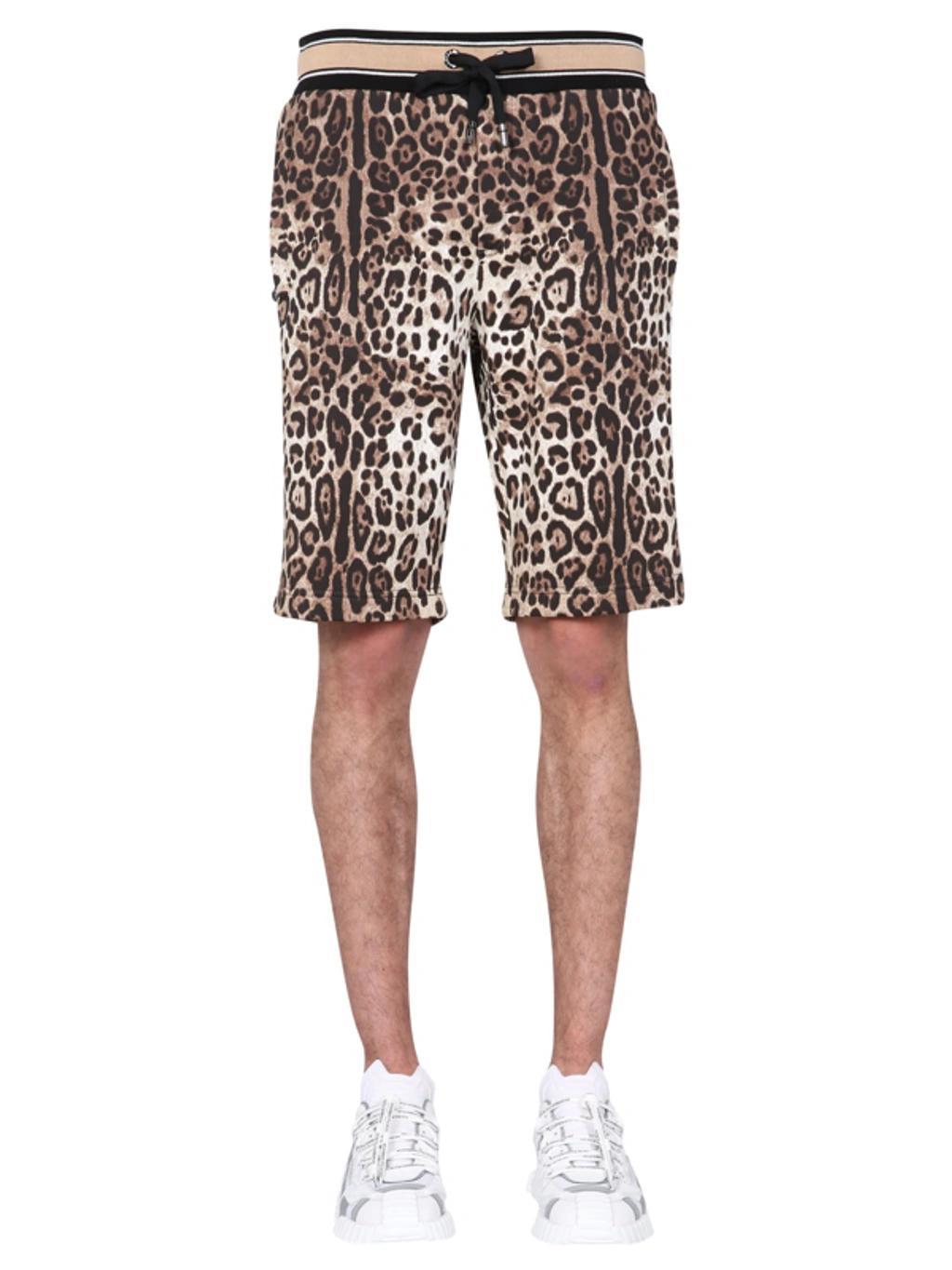 Bermuda With Leopard Print In Multi Product Image