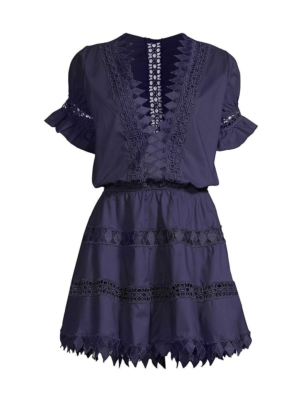 Womens Ora Embroidered Mini Dress Product Image