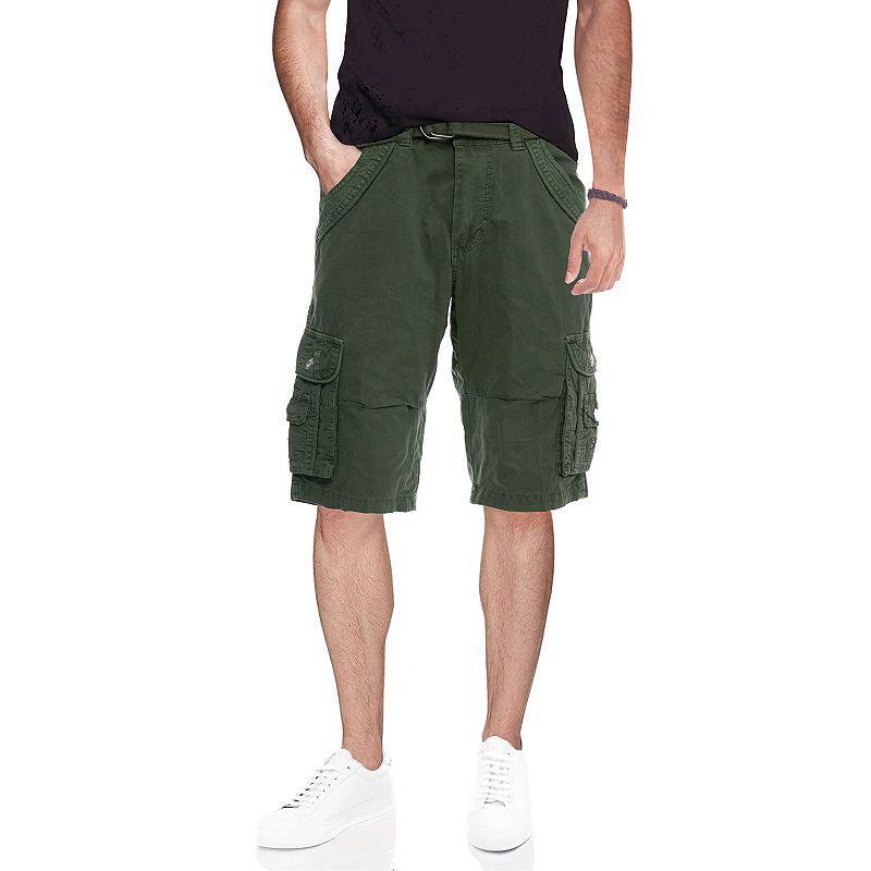 X-Ray Mens Belted Double Pocket Cargo Shorts Product Image