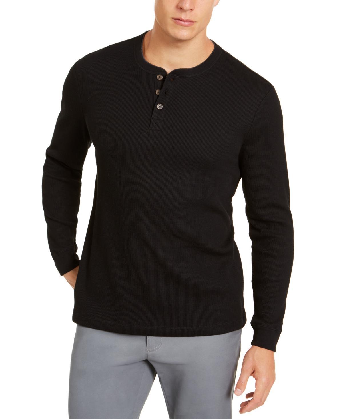 Club Room Mens Thermal Henley Shirt, Created for Macys Product Image