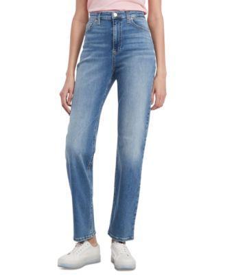 Tommy Jeans Womens Julie High Rise Straight Leg Jeans Product Image