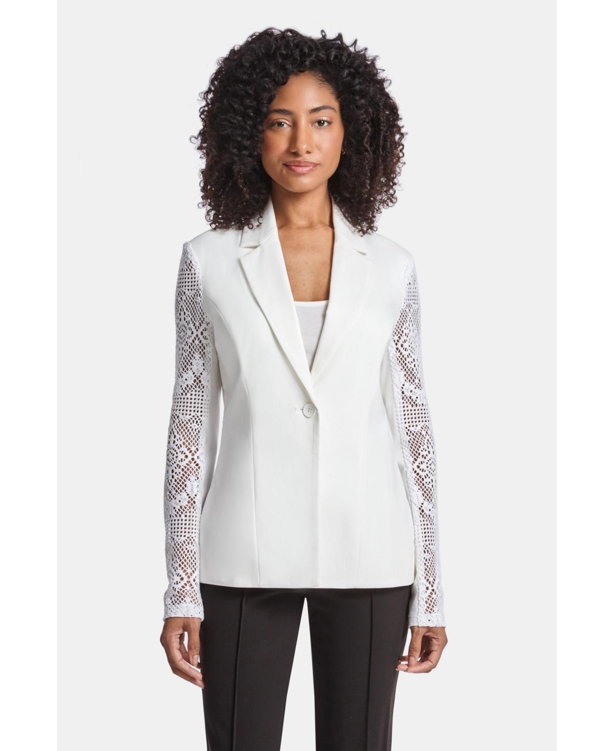 Womens The Scope Lace-Sleeve Jacket Product Image