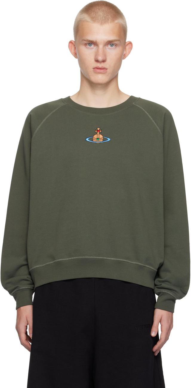 Green Raglan Sweatshirt Product Image