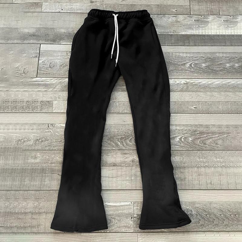 Men's Essentials Everyday Black Flared Sweatpants Product Image