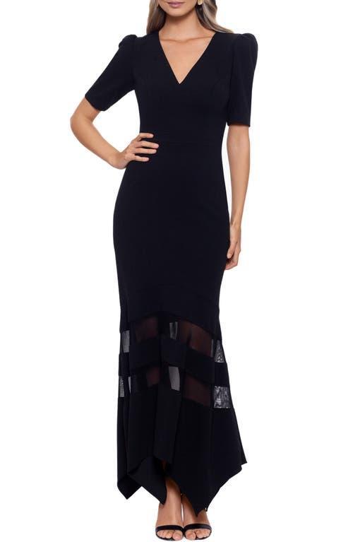 Xscape Evenings V-Neck Scuba Gown Product Image