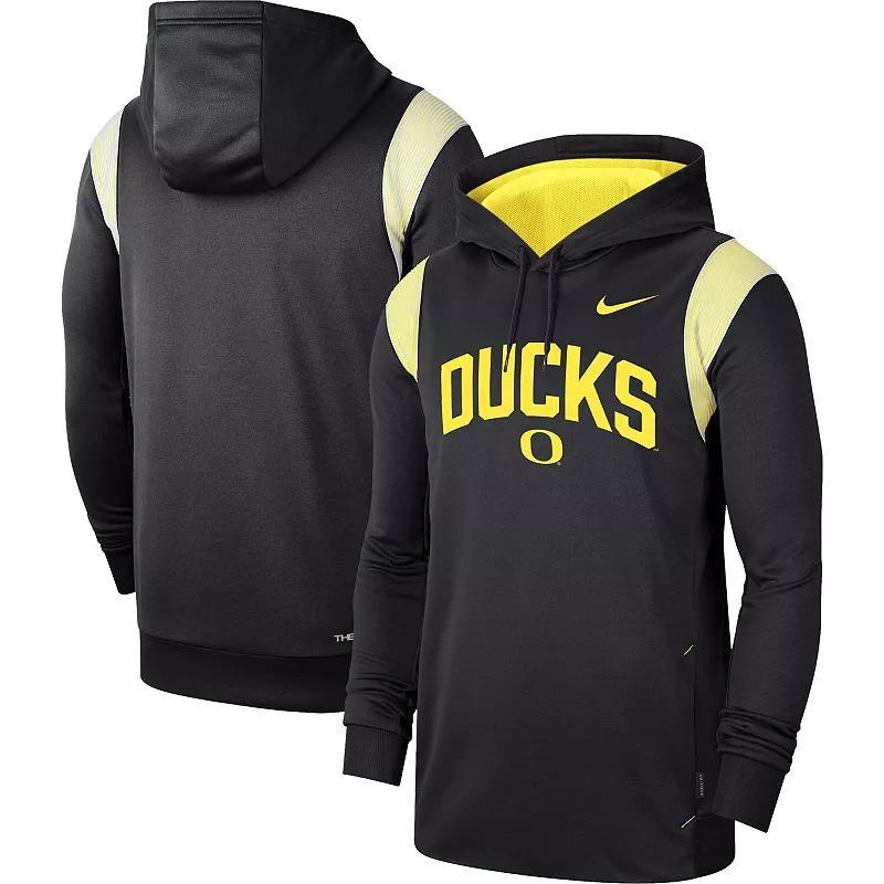 Mens Nike Oregon Ducks 2022 Game Day Sideline Performance Pullover Hoodie Product Image