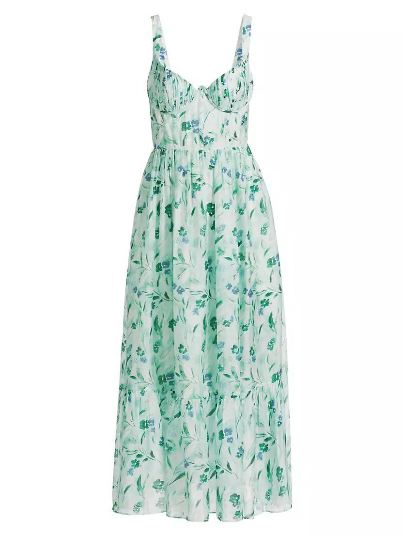 Kelby Floral Print Midi-Dress Product Image