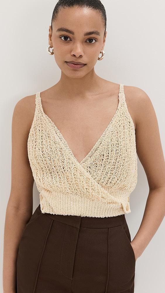 RECTO Twisted Detail Knit Top | Shopbop Product Image