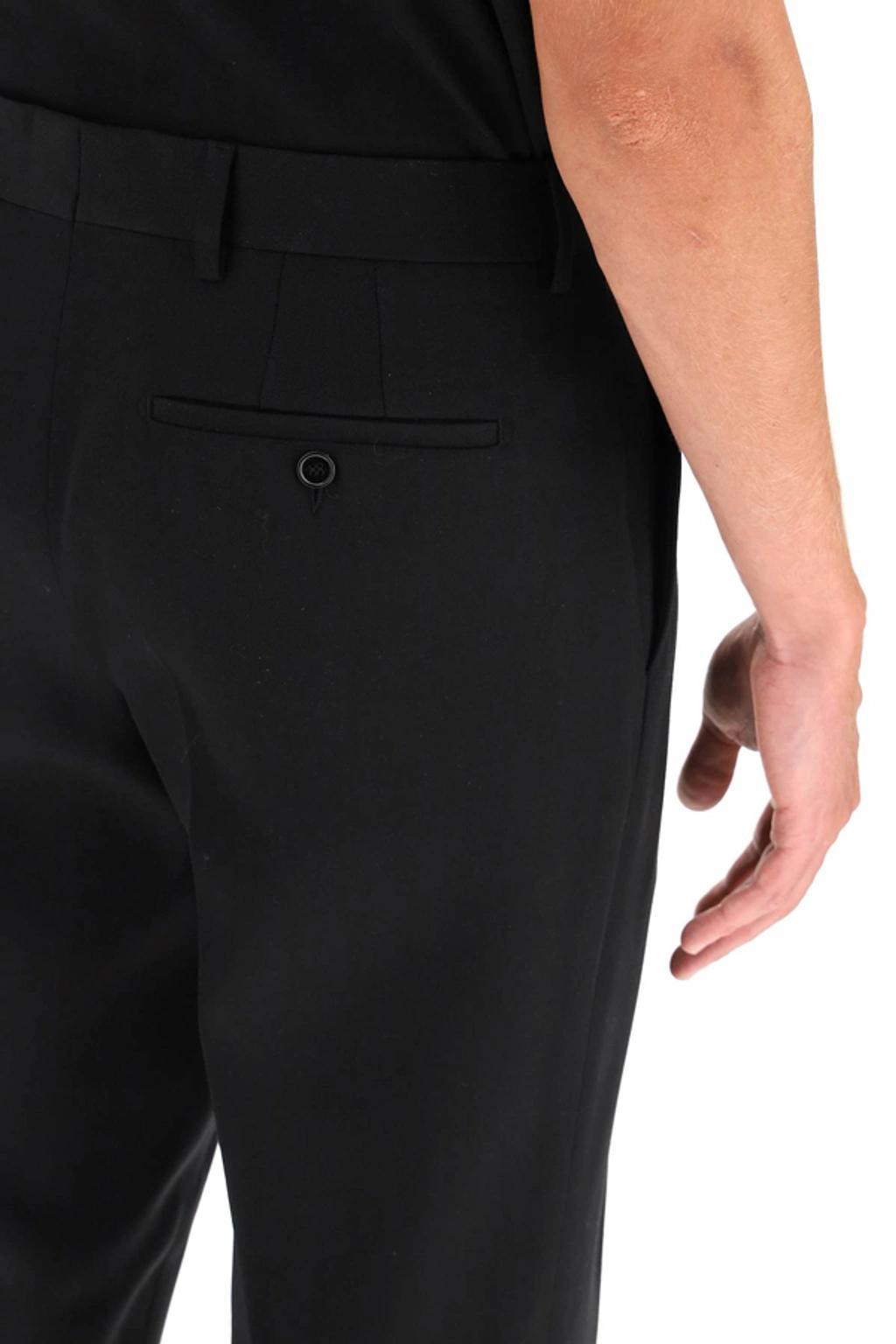 Tailored Wool Trousers In Black Product Image