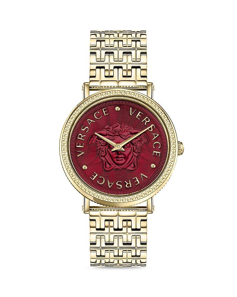 Versace Womens Swiss V-Dollar Two-Tone Bracelet Watch 37mm Product Image