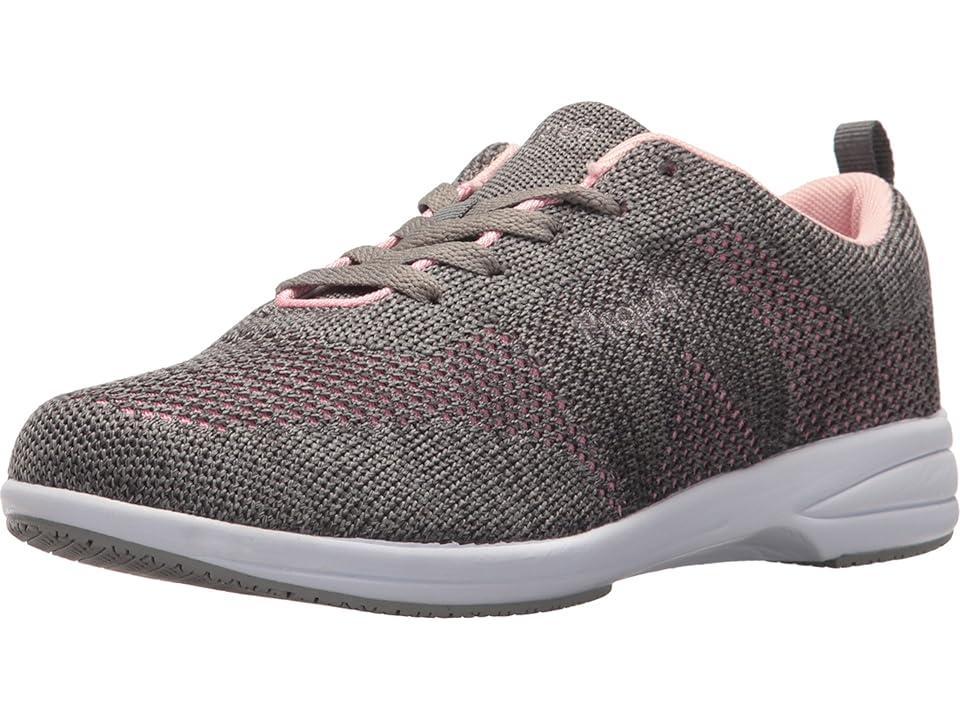 Propet Washable Walker Evolution (Grey/Pink) Women's Shoes Product Image