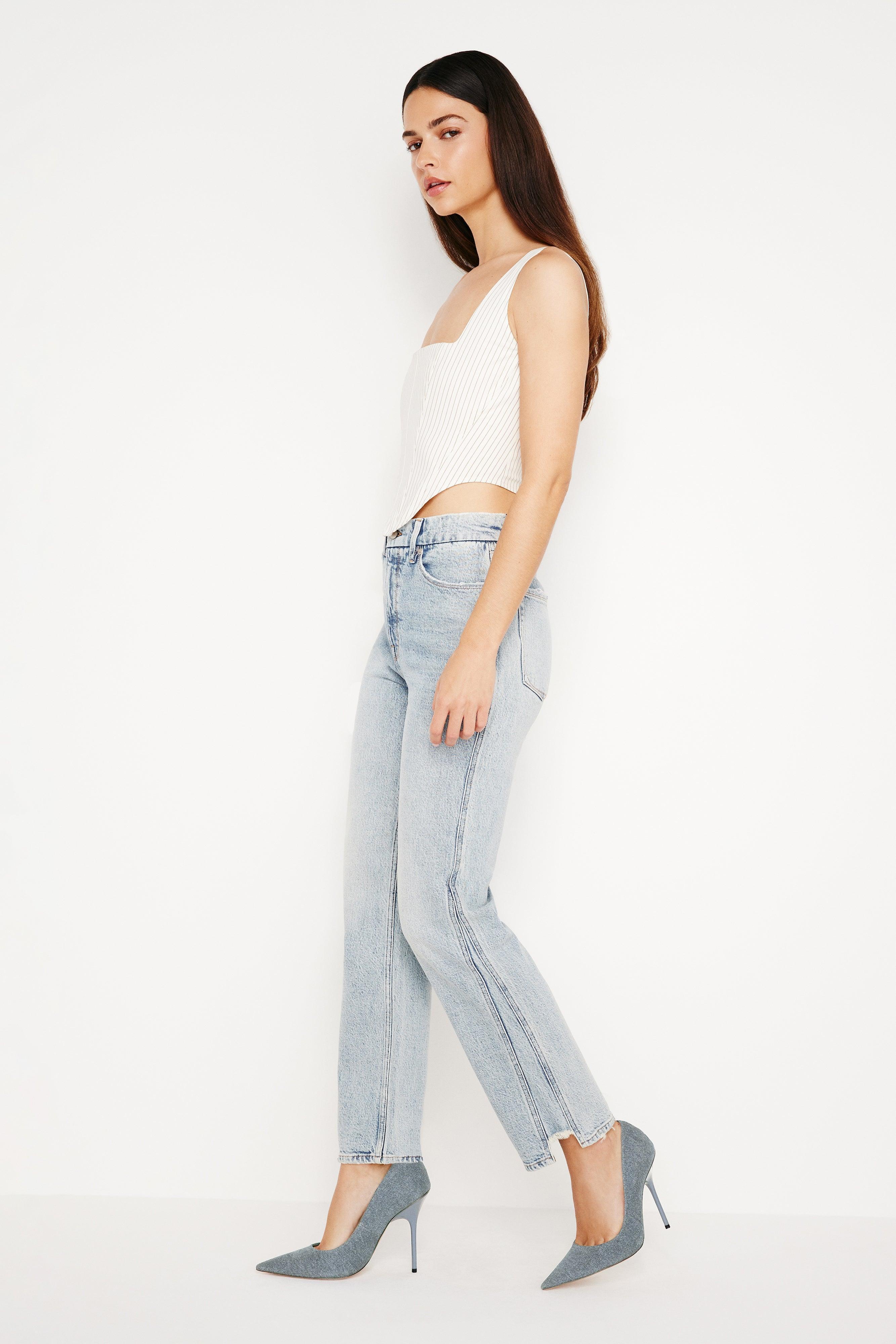 GOOD CURVE STRAIGHT JEANS | INDIGO545 Product Image