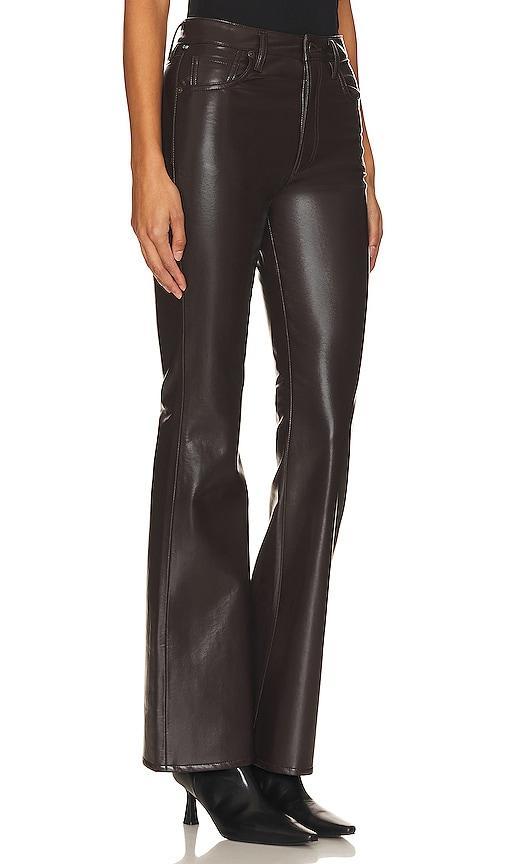 Citizens of Humanity Recycled Leather Lilah Pant in Brown. Product Image