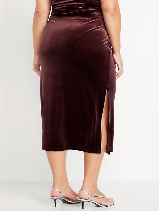 Velvet Maxi Skirt Product Image