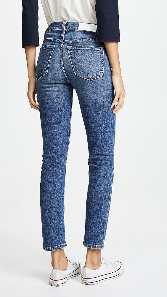 RE/DONE High Rise Comfort Stretch Ankle Crop Jeans | Shopbop Product Image