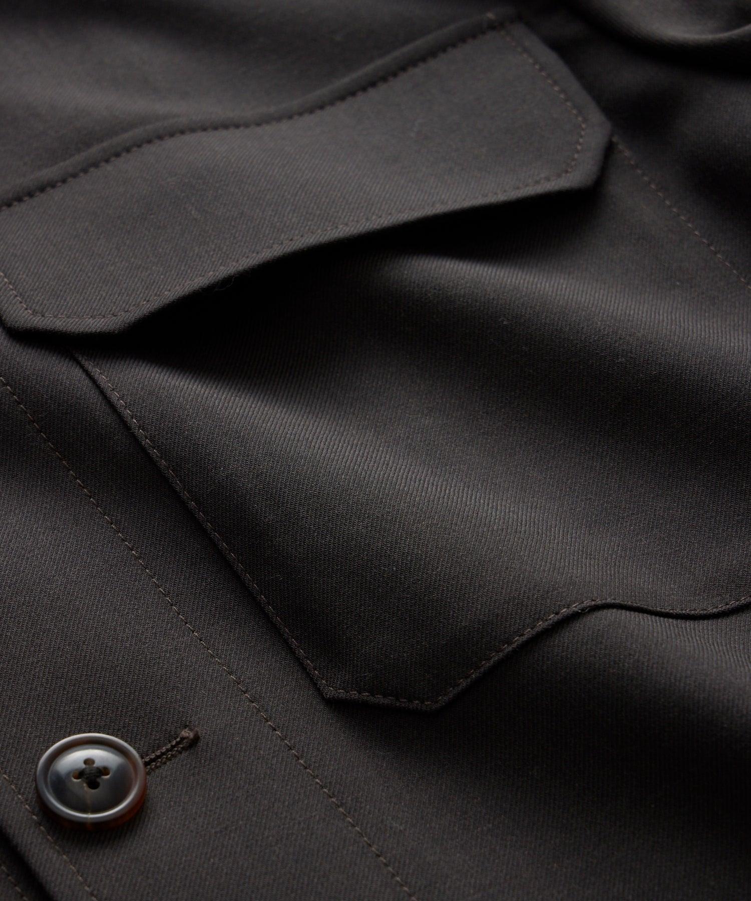 Italian Gabardine Two-Pocket Overshirt Product Image