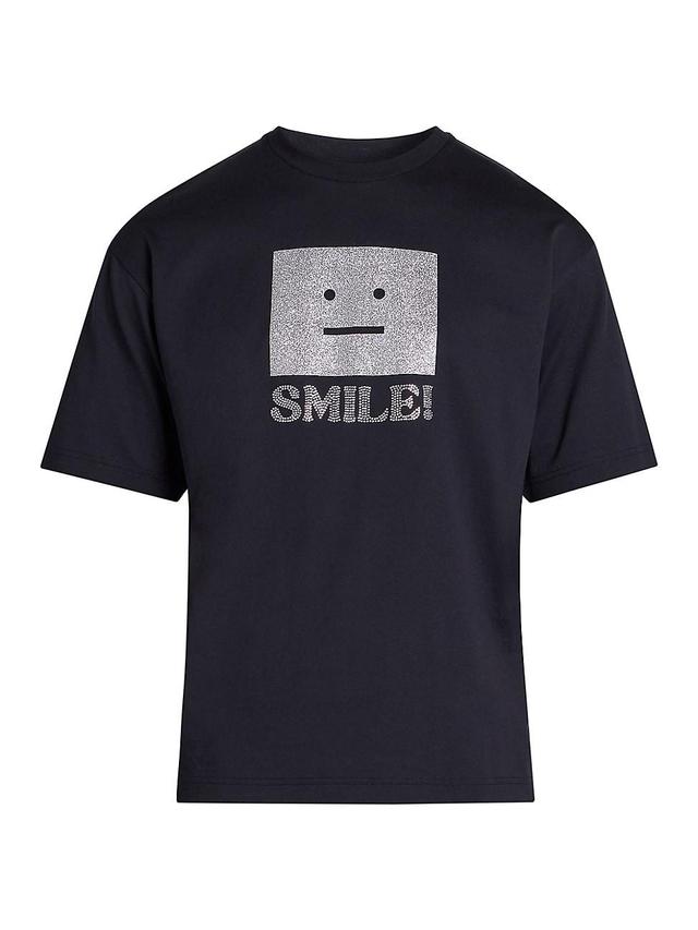 Mens Exford Smiling Face Cotton T-Shirt Product Image