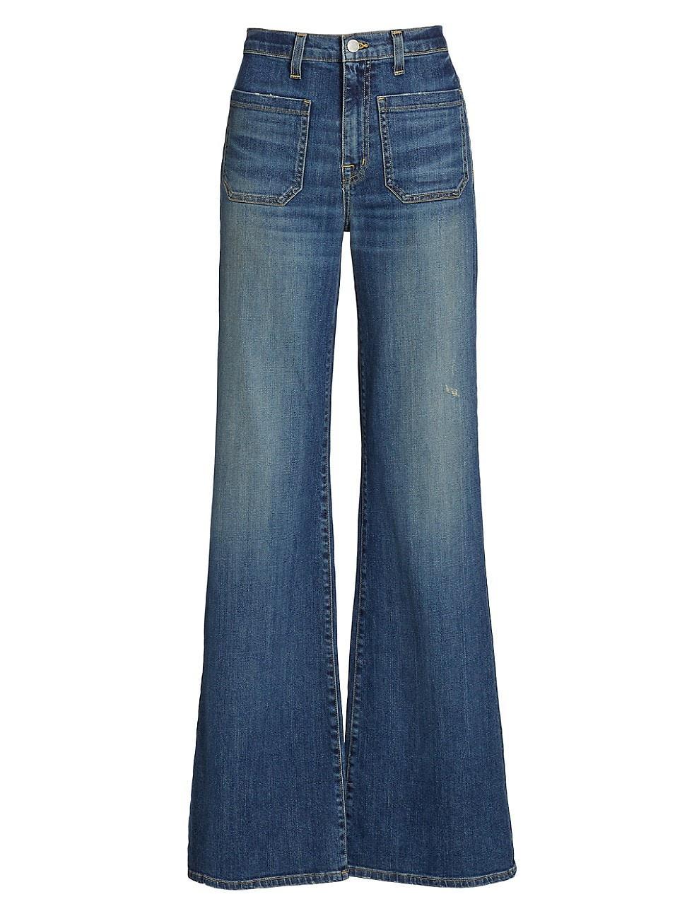 Womens Florence High-Rise Boot-Cut Jeans Product Image