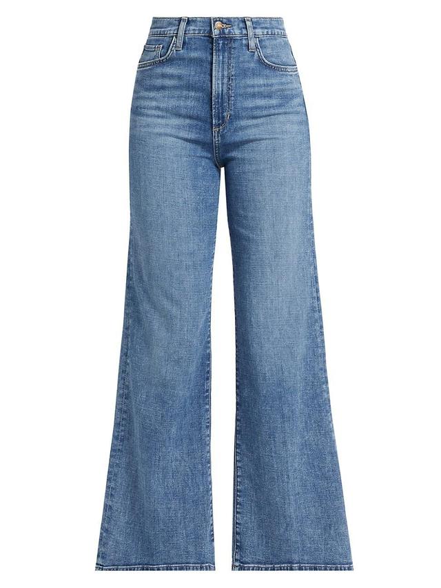 Womens The Mia High-Rise Wide-Leg Jeans Product Image