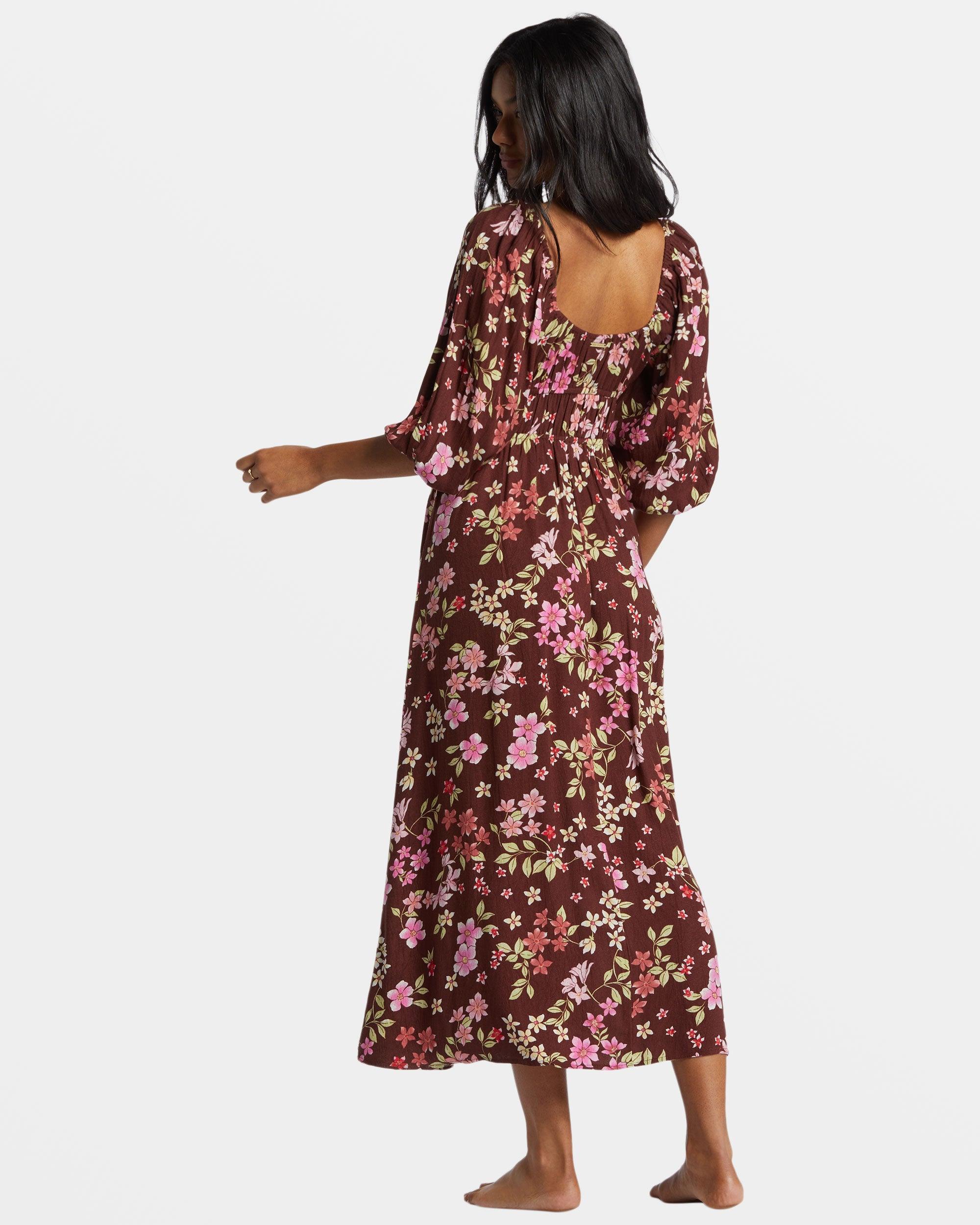 Rosey Skies Midi Dress - Choc Chip Female Product Image