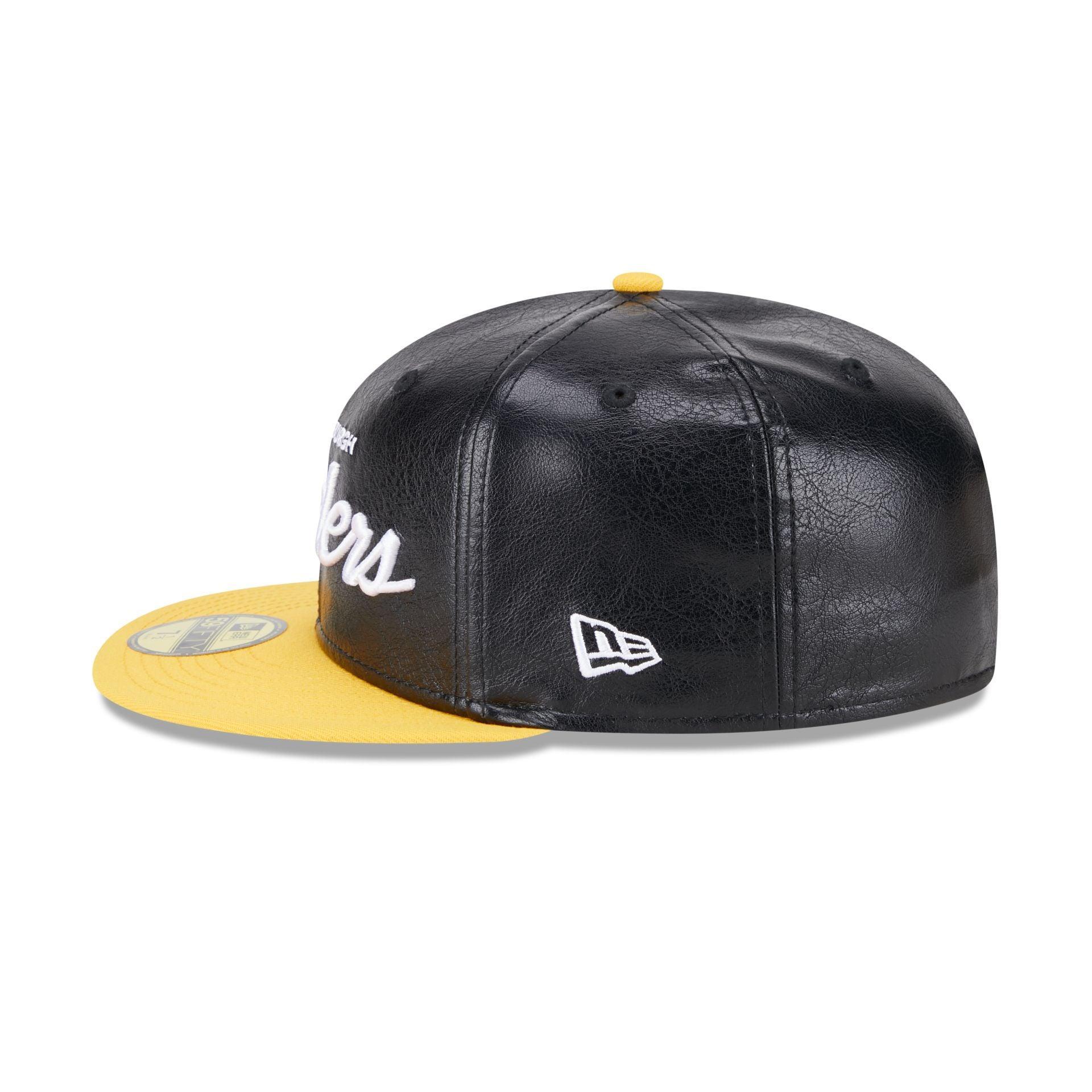 Pittsburgh Steelers Faux Leather Crown 59FIFTY Fitted Hat Male Product Image