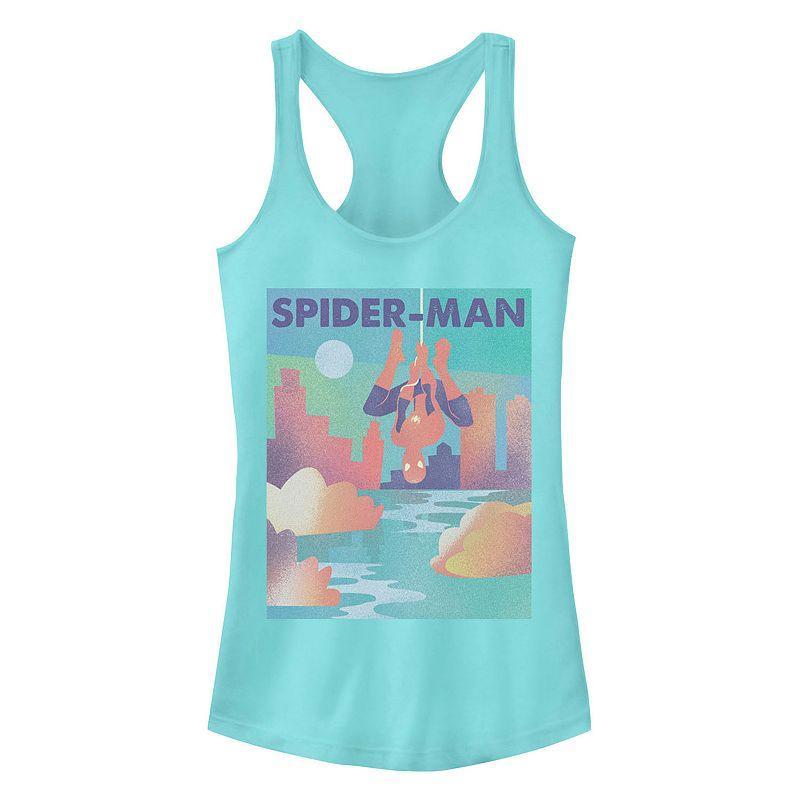 Juniors Marvel Spider-Man City Skyline Graphic Tank Top, Girls Product Image