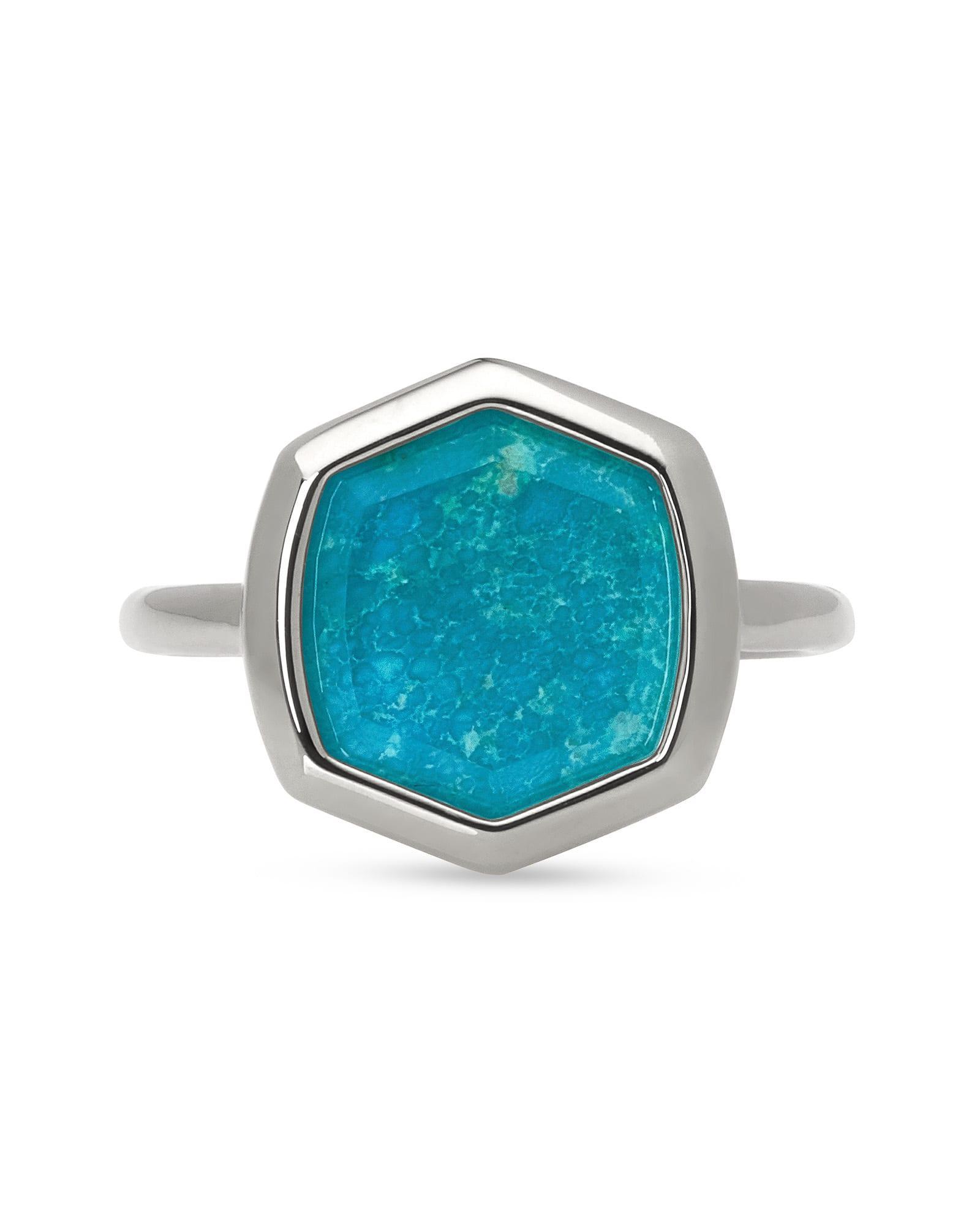 Davis Sterling Silver Cocktail Ring in Gray Labradorite Product Image