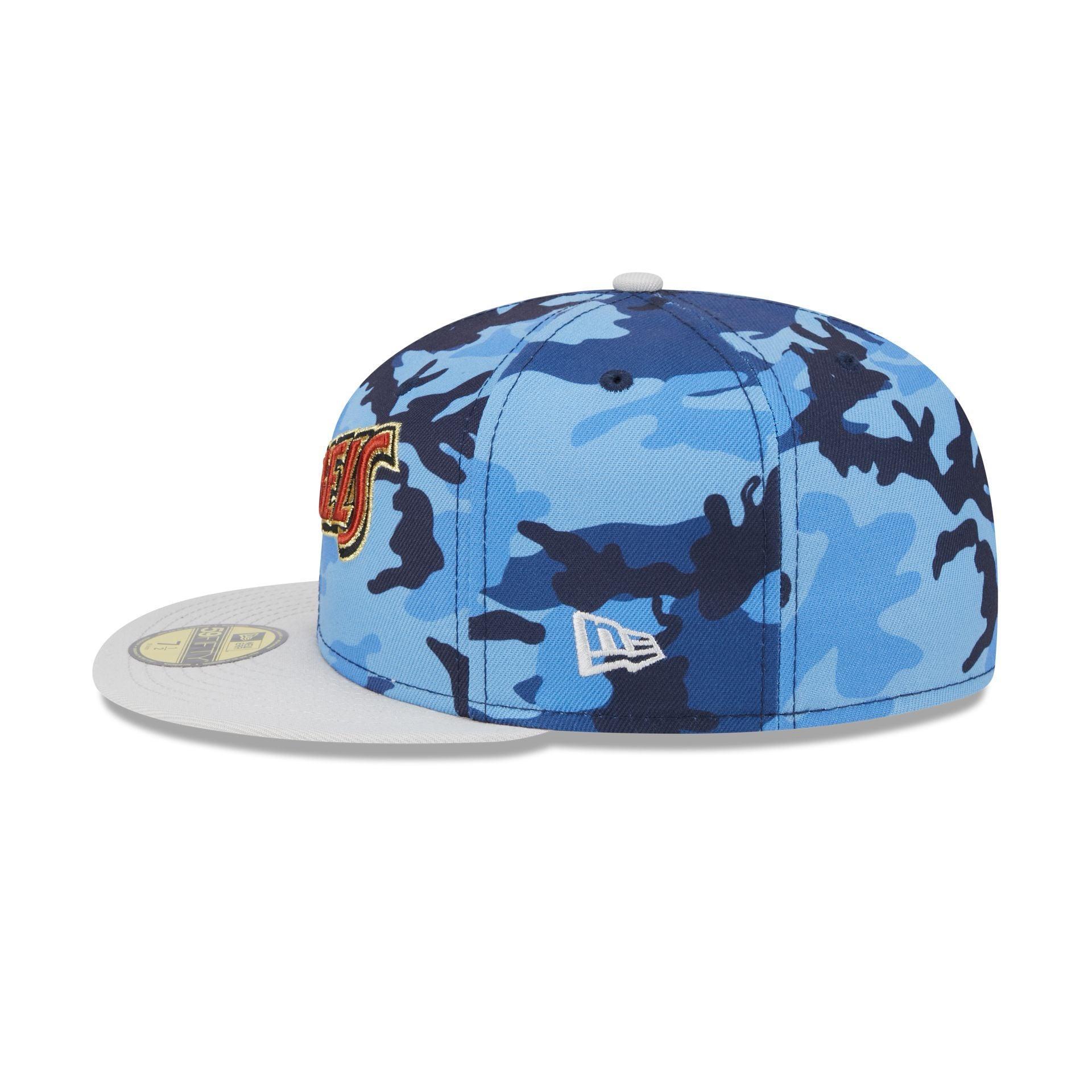 Los Angeles Angels Blue Camo 59FIFTY Fitted Hat Male Product Image