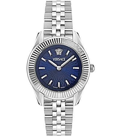 Versace Womens Greca Time Petite Quartz Analog Stainless Steel Bracelet Watch Product Image