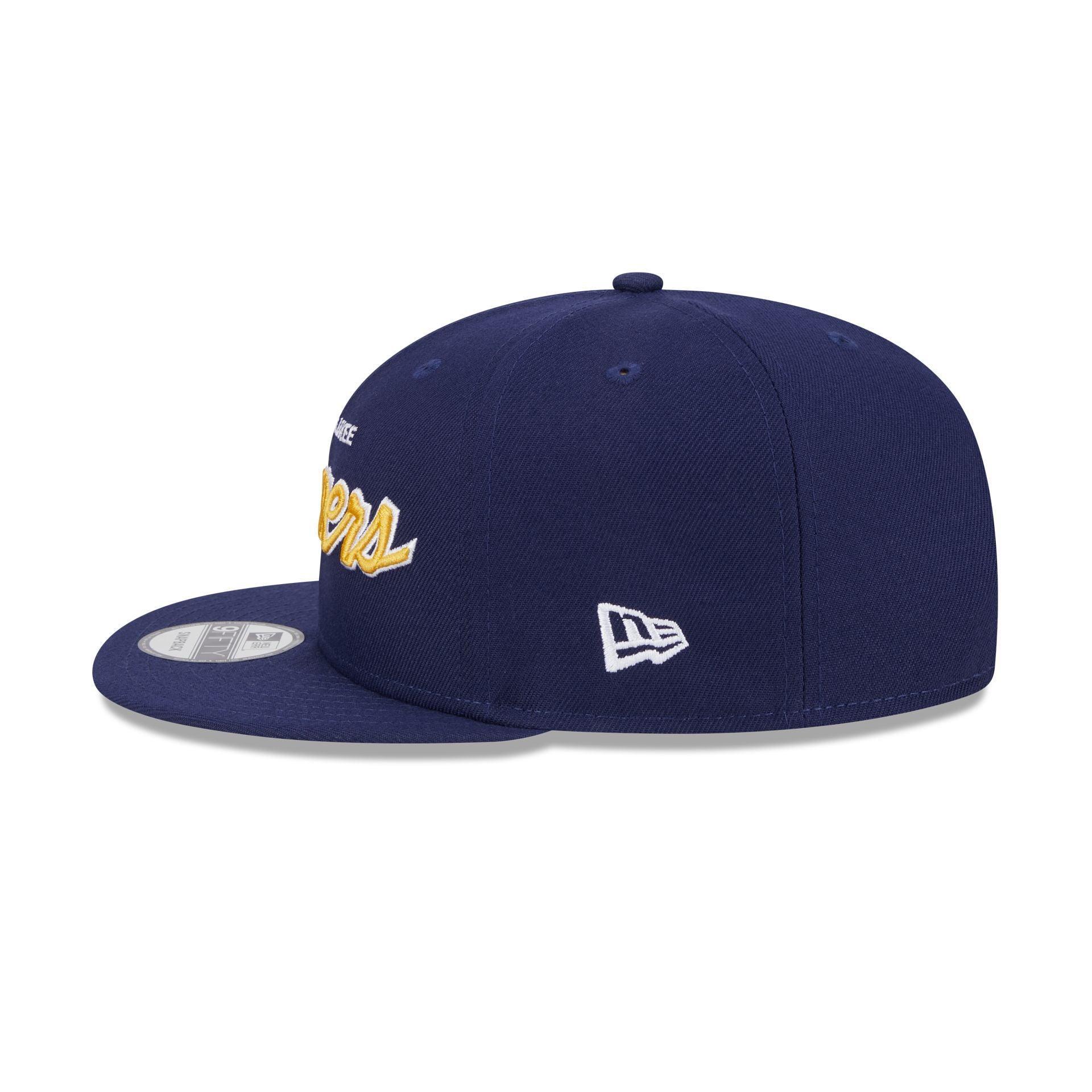 Milwaukee Brewers Wordmark 9FIFTY Snapback Hat Male Product Image