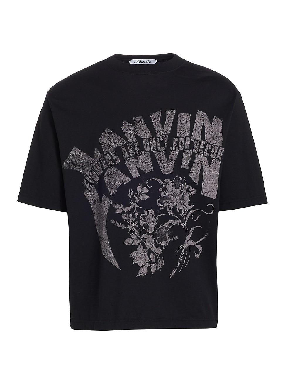 Mens Lanvin Lab x Future Logo Cotton T-Shirt Product Image