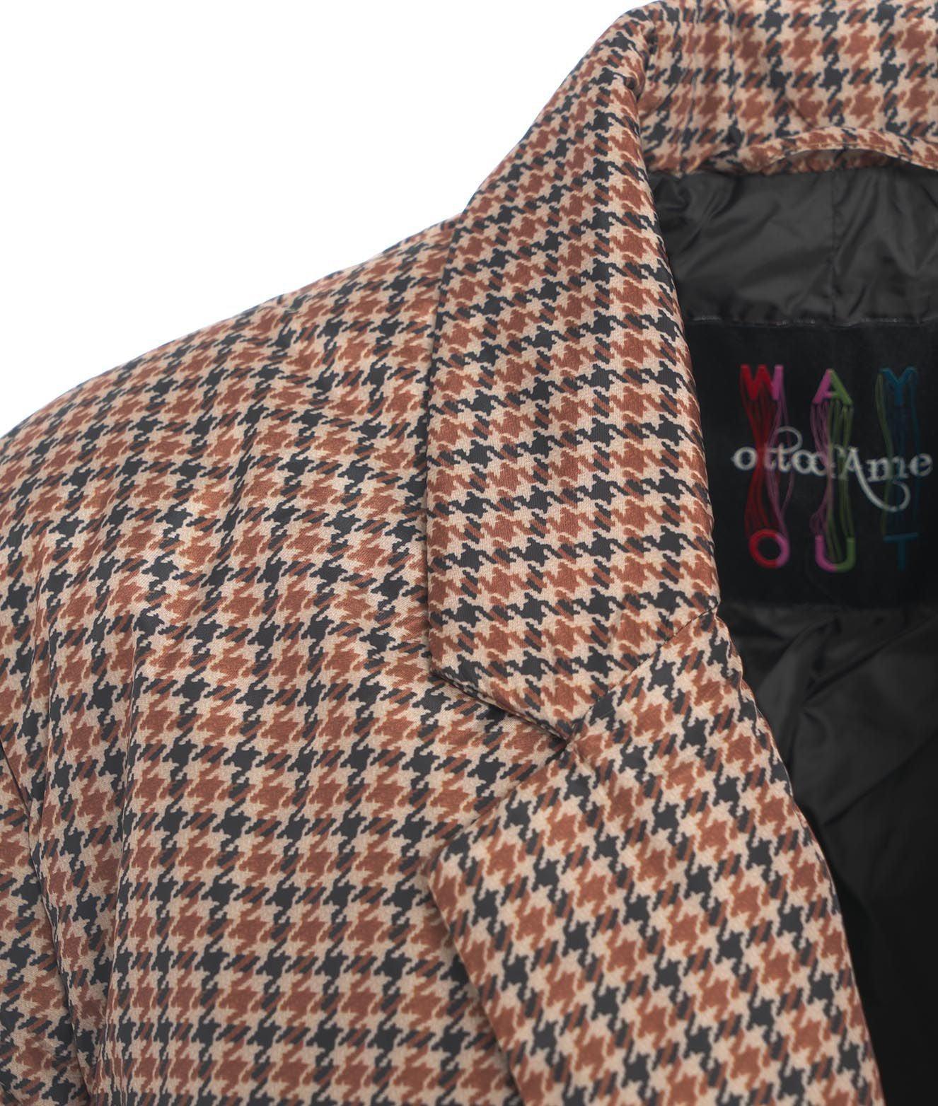 Padded houndstooth blazer Product Image