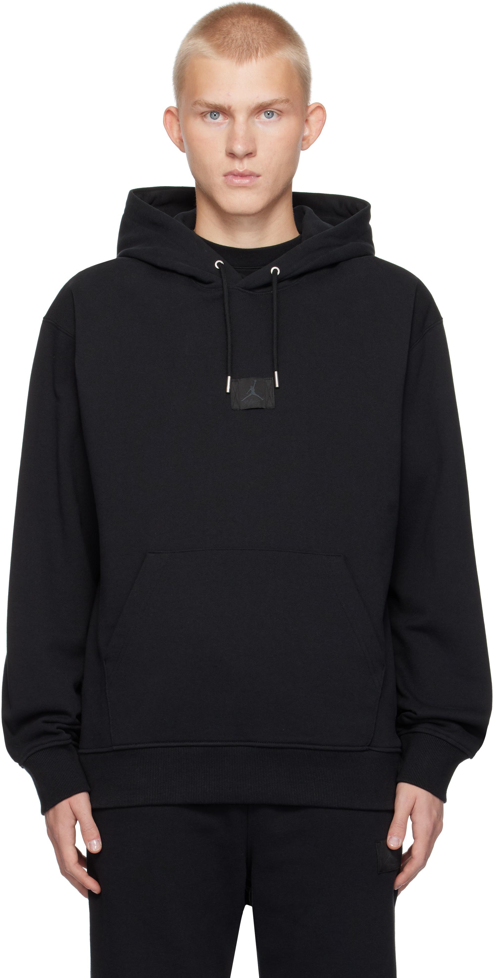 NIKE Air Jordan Wordmark Fleece Pullover Hoodie In Black Product Image