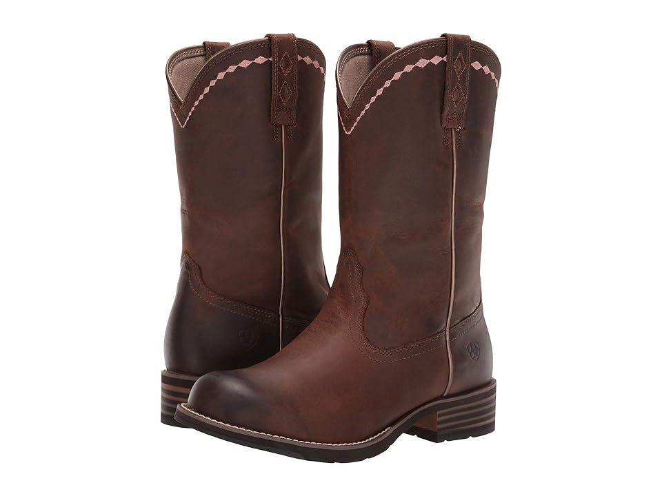 Ariat Unbridled Roper (Distressed ) Cowboy Boots Product Image