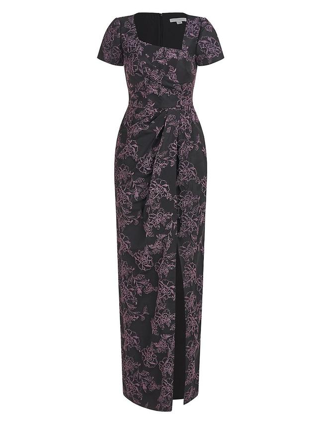 Womens Roslyn Floral Jacquard Gown Product Image