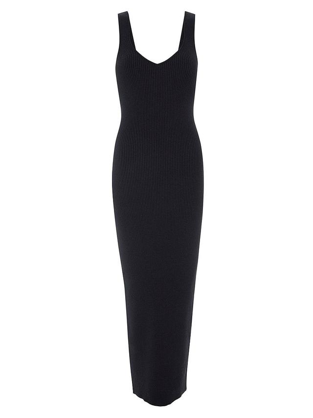 Womens Virgo Rib-Knit Sleeveless Body-Con Dress Product Image