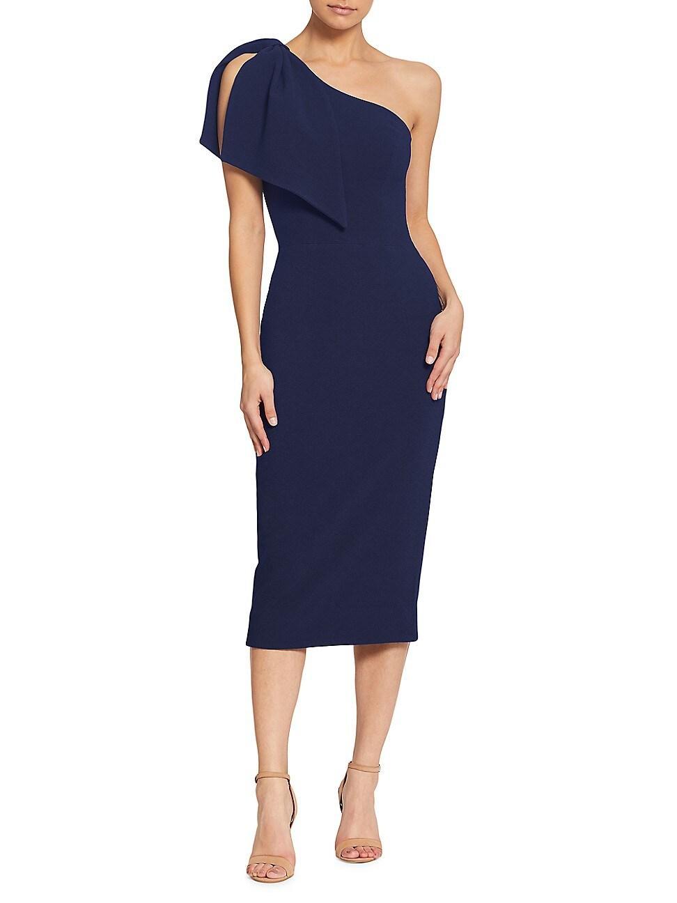 Dress the Population Tiffany One-Shoulder Midi Dress Product Image