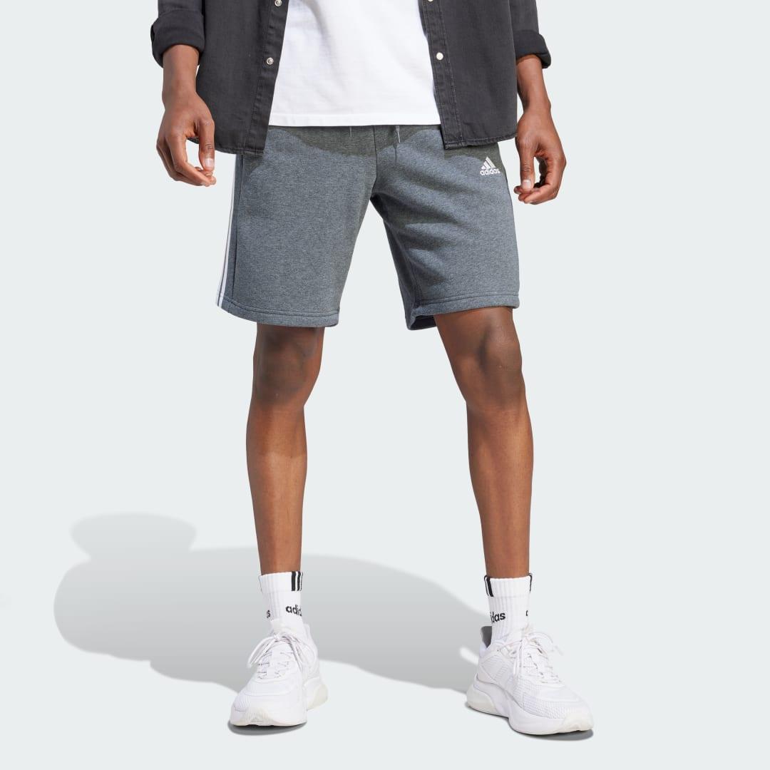 Essentials Fleece 3-Stripes Shorts Product Image